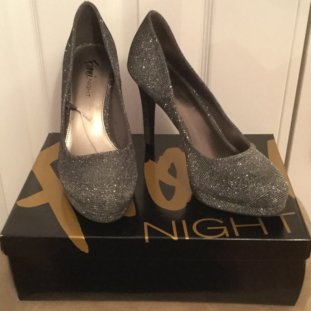 Charcoal grey Fioni Night Heels